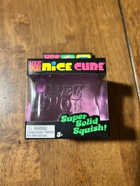 Needoh Nice Cube Super Solid Squish - Purple Kids Learning Toy